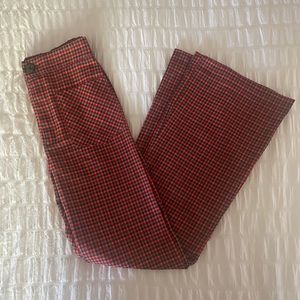Red Plaid Zara Pants Girl Size 11-12